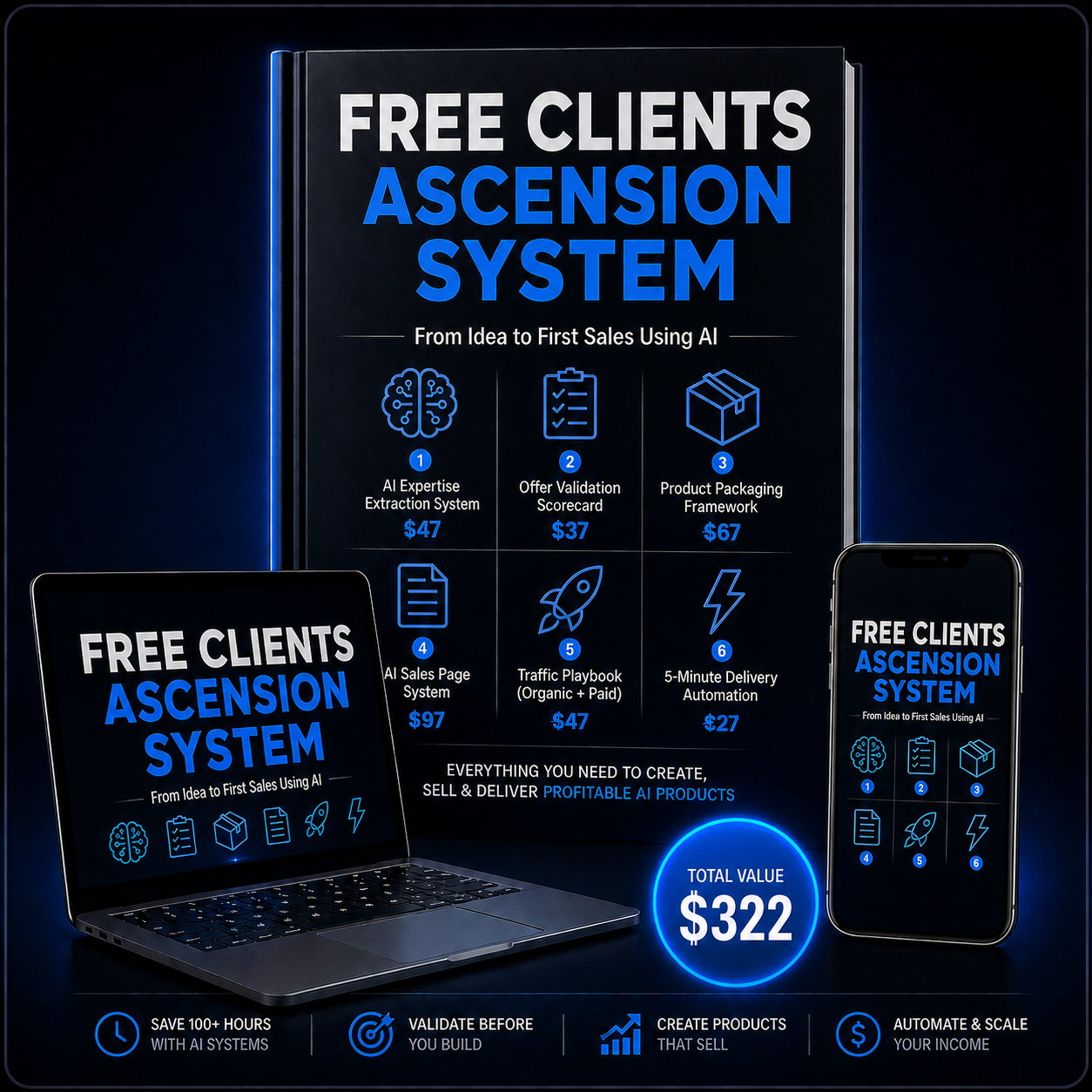 The Free Clients Ascension System — complete product bundle